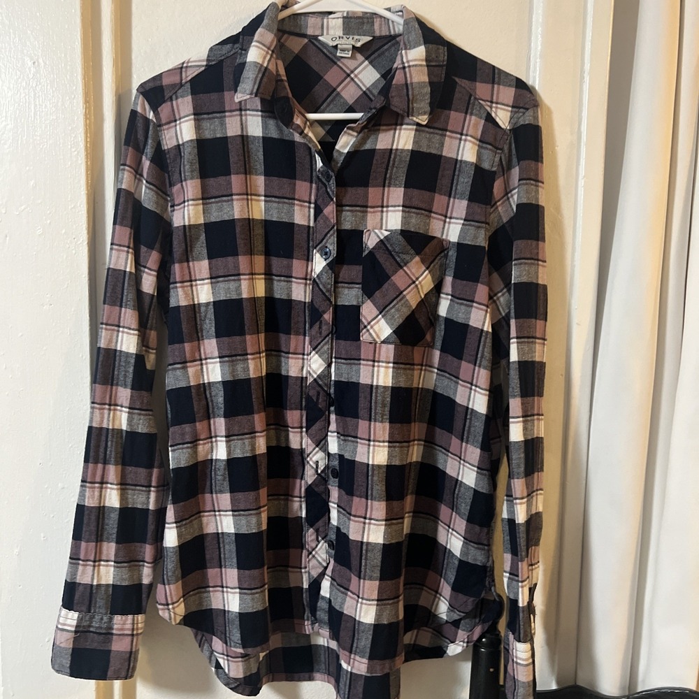 Orvis Unisex Flannel Long Sleeve Size M